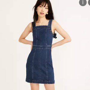 Madewell Denim Apron Bow-Back Dress Size 8 $118NWT